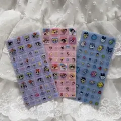 パワーパフガールズ　たまごっち　タイルシール　3セット