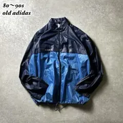 人気激レア希少！80s90sアディダス厚手ナイロンジャケット 90s アディダス ナイロン ジャケット メンズ L ⁄ 古着