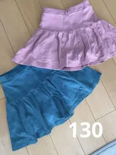 エバクロ　スカッツ　1分丈　2枚セット 130cm