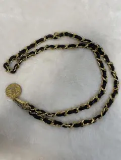 香奈兒 古董 金色 鏈條腰帶