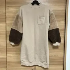 BREEZE キッズワンピース　ベージュ・ブラウン　140センチ