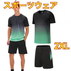 スポーツウェア メンズ 半袖 夏服 ランニングウェア 2XL