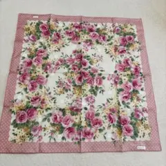【新品】DIOR 花柄　ハンカチ　ピンク　未使用のサムネイル