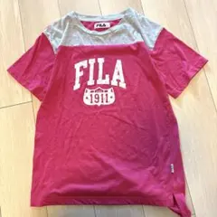 FILA 赤 グレー TシャツM2127番