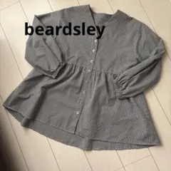 beardsley ビアズリー　ギンガムチェック ティアードブラウス 長袖