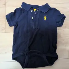Ralph Lauren ネイビー ポロシャツロンパース 9M