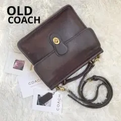 美品 vintage coach old archive 茶　ウィリス ブラウン