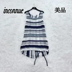 美品✨アイコニュ inconnue チュニック ストライプ ニット 日本製 上品