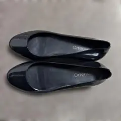 レインパンプス　黒　エナメル　M 23センチくらい　ゴールドヒール