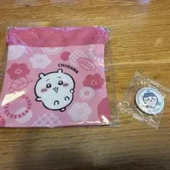 くら寿司×ちいかわ 巾着 缶バッジ セット