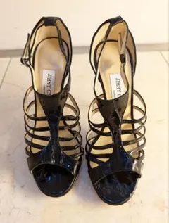 新品超希少Jimmy Choo ブラック サンダル 24cm