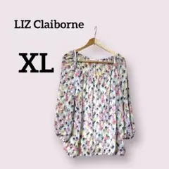 LIZ Claiborne インナー付きバルーンスリーブチュニック【XL】