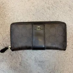 COACH モノグラム 長財布 ダークブラウン