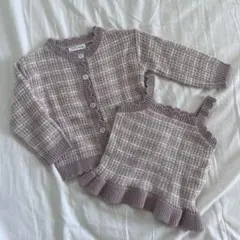 mamaraku ママラク / ニットカーディガン 2点セット 95cm