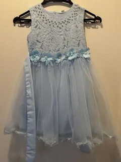 水色 ノースリーブ ワンピース 120 ドレス