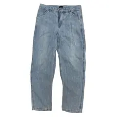 ユニクロ　ワイドフィット　テーパード　ライトブルー　デニム　30インチ　カイハラ