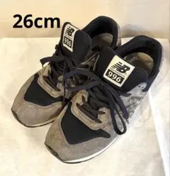 New Balance 996 グレー /ネイビー　26cm