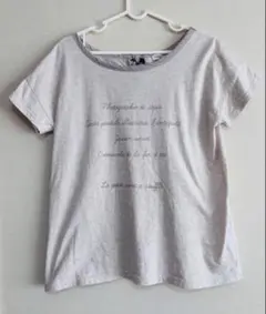 Samansa Mos 2 バックリボン ロゴプリント 半袖Tシャツのサムネイル
