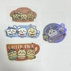 【新品未使用】ちいかわカフェステッカー&ちいかわ てんし♡あくまステッカーセット