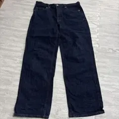 GU ダークブルー ストレートデニム XL