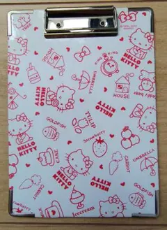 クリップボード　ハローキティ　レア　メモ帳はさみ　平成レトロ　かわいい
