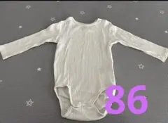 着回し抜群！H&M オーガニックコットンロンパース 86