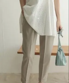 アーバンリサーチドアーズ　ストレッチテーパードイージーパンツ　ウエストゴム　XS