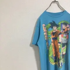【人気】DRAGONBALL ドラゴンボールZ キャラクターTシャツ　水色　M
