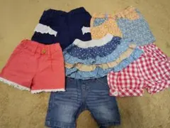 女の子 半ズボン スカート まとめ売り80サイズ