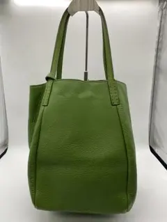 美品] HIROFU ヒロフ ロシェ 巾着型ショルダーバッグ イエロー 本革 