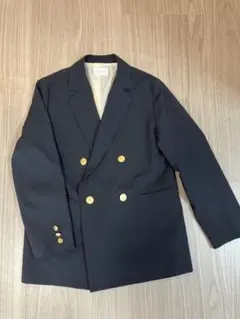 【美品】Doux Archives ネイビー ダブルブレストジャケット