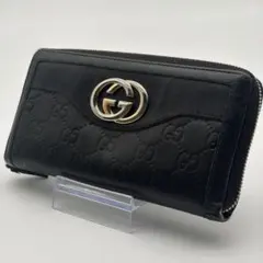 GUCCI グッチ GG シマ 長財布 インターロッキング ラウンドファスナーのサムネイル