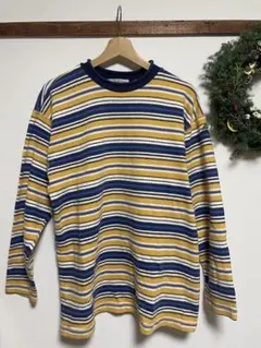 LORDGENT ストライプ長袖カットソー