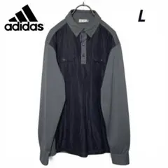adidas golf 長袖ポロシャツ メンズL ゴルフウェア スポーツ 春秋