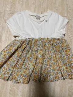 ほぼ未使用品！petit main 花柄チュニック 100