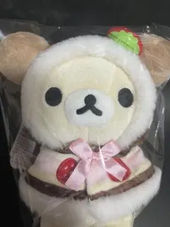 リラックマ　童話　リラックマずきん　おでかけぬいぐるみキーホルダー リラックマ童話 リラックマずきん おでかけぬいぐるみキーホルダー