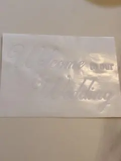 ウェディング ウェルカムスペース　ミラーシール