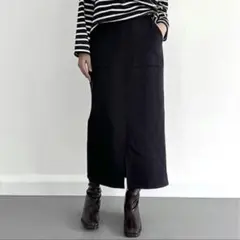 裏起毛ロングスカート