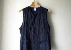 フランス製　アナトミカ　サガンベスト　コーデュロイ　ダークブラウン　XL SAGAN VEST / ENGLISH VELVET | ANATOMICA SAPPORO アナトミカ札幌