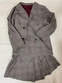 チェック柄 ダブルブレストセットアップ