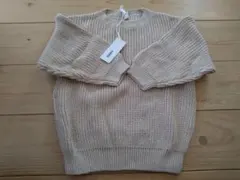 【cubbii】ベージュ ニットセーター 2y