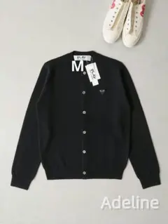 PLAY COMME des GARÇONS 黒のハート刺繍カーディガンー PLAY COMME des GARÇONS 黒のハート刺繍カーディガンー プレイコモデ