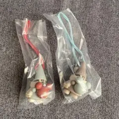 ディズニー　リルリンリン　カプセルトイ　2個セット　水色茶色