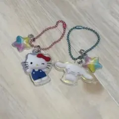 値下げ可◎サンリオ ハローキティ シナモロール アクリルキーホルダー 2個セット