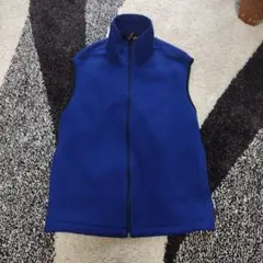 WOOLRICH POLARTEC 青 ジップアップ ベスト