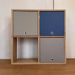 MUJI 無印良品 スタッキングシェルフ 2段2列（オーク材）/ FLAP付のサムネイル