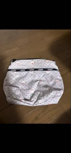 レスポートサック　ドットお花プリントショルダーバッグ