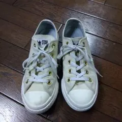 コンバース　スニーカー　オールスター　ライト　OX　生成り　23.0cm