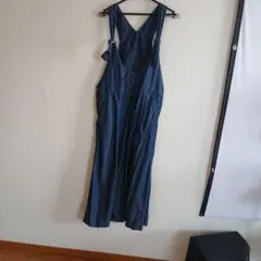 デニムサロペット ダークブルー