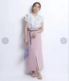 JUSGLITTY ダブルウエストタイトスカート 2のサムネイル